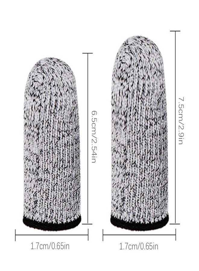 Elfzone Finger Cots Cut Resistant Protector - 20 Pcs Finger Covers for Cuts, Gloves Life Extender, Cut Resistant Finger Protectors for Kitchen, Work, Sculpture, Anti-Slip, Reusable - Image 2